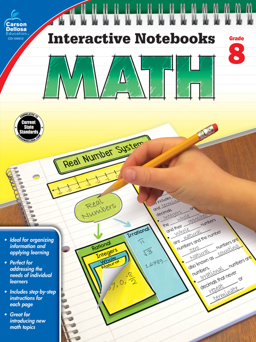 Cover image for Math, Grade 8